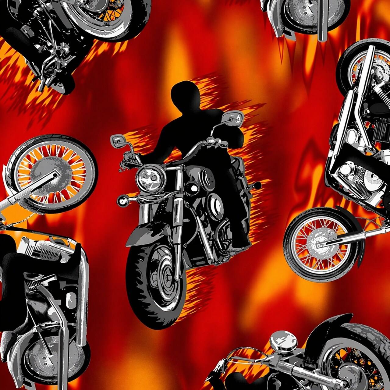 Motorcycle Fleece Fabric | Free Shipping | Buy More & Save More